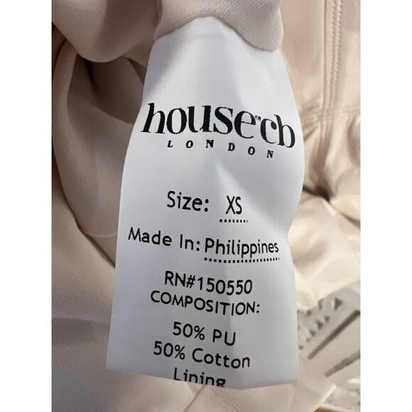 House of CB Camilla Faux Leather Strapless Midi Dress Size XS Extra Small - Picture 7 of 9